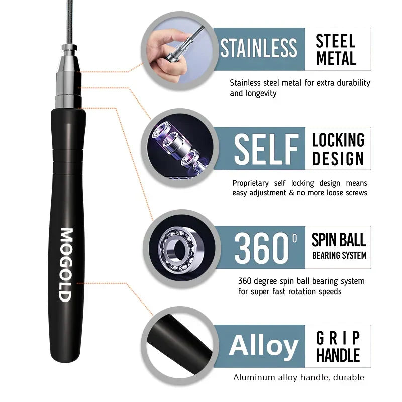 Professional Speed Jump Rope for Gym Fitness