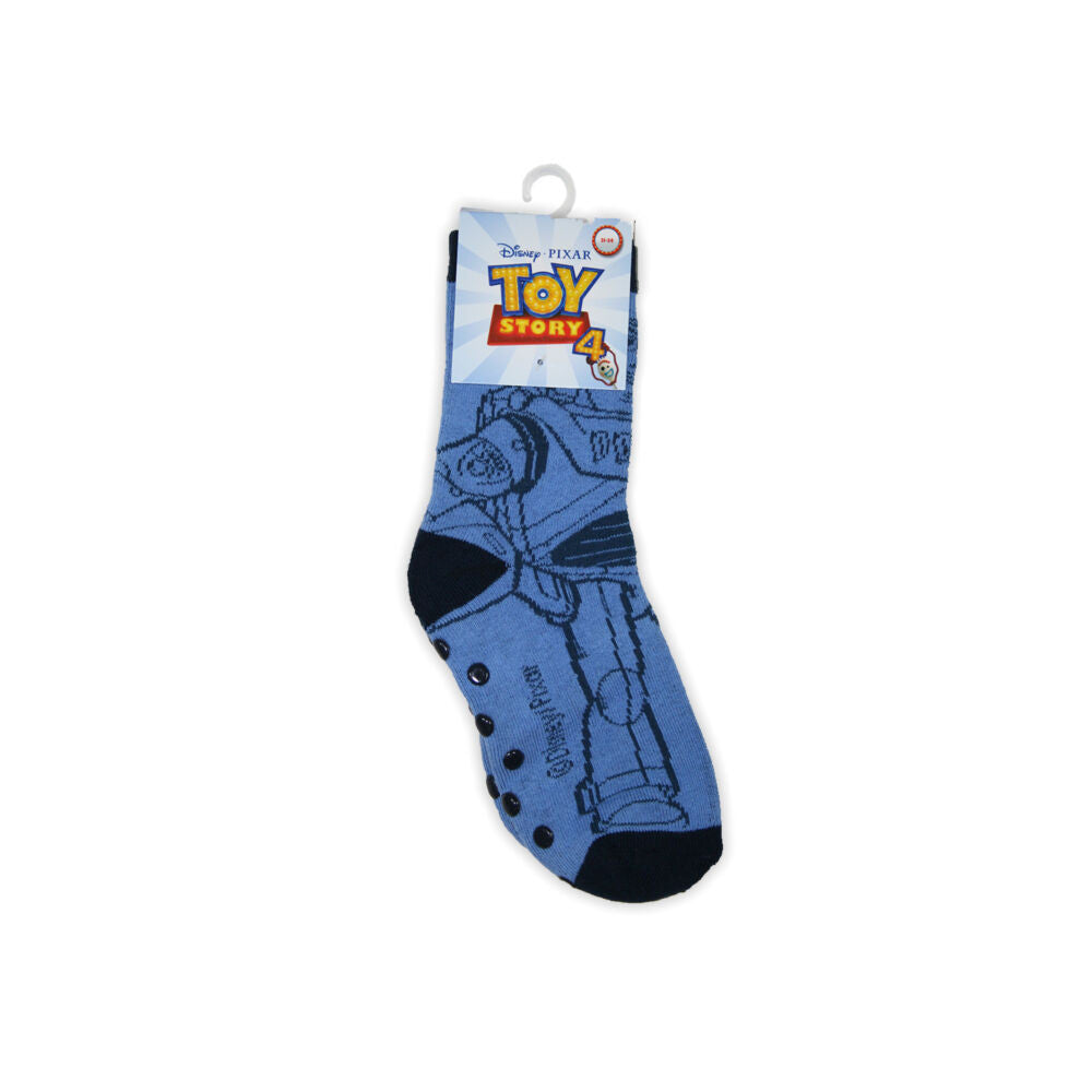 Ankle socks for kids with anti-slip - Toy Story - teliplüss - tail blue - 31-34