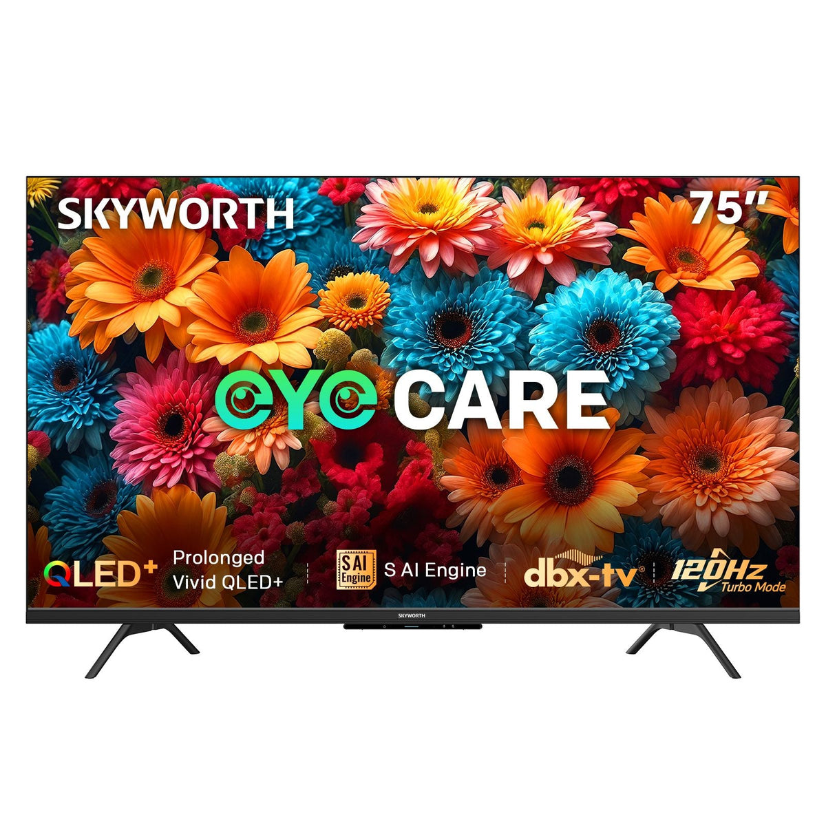 SKYWORTH Q6600H 75" QLED+ 4K Smart Google TV ‚Äì 120Hz, Quantum Dot, Dolby Audio, HDR