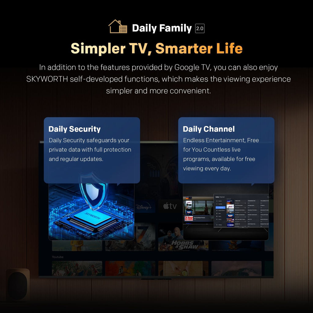 SKYWORTH Q6600H 55" QLED+ 4K Smart Google TV ‚Äì 120Hz, Quantum Dot, Dolby Audio, HDR