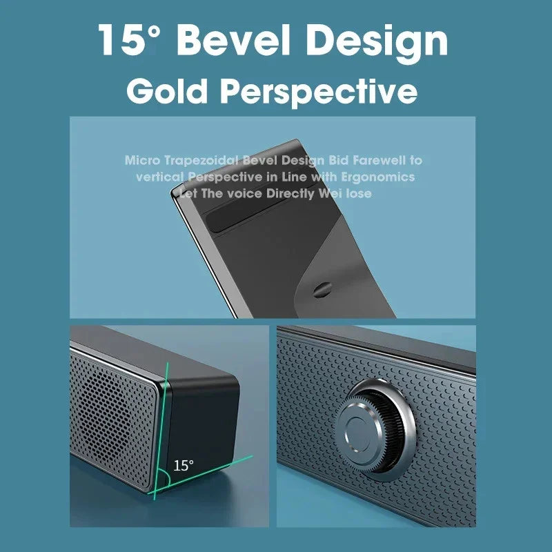 Wired Bluetooth Speaker USB Powered Soundbar