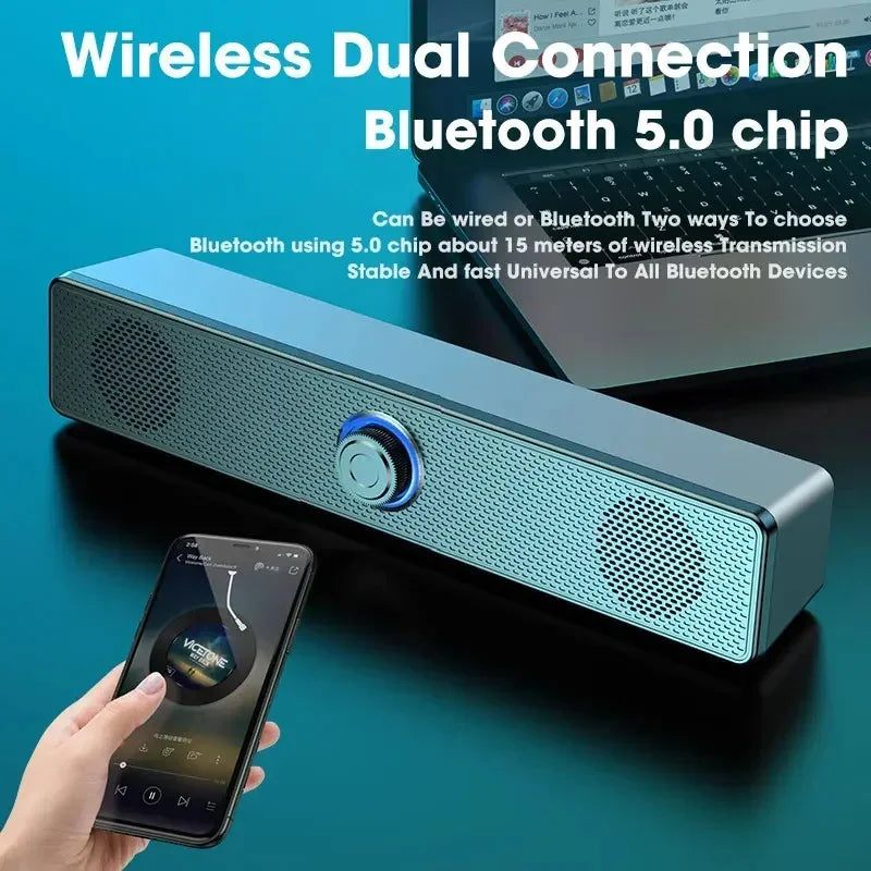Wired Bluetooth Speaker USB Powered Soundbar