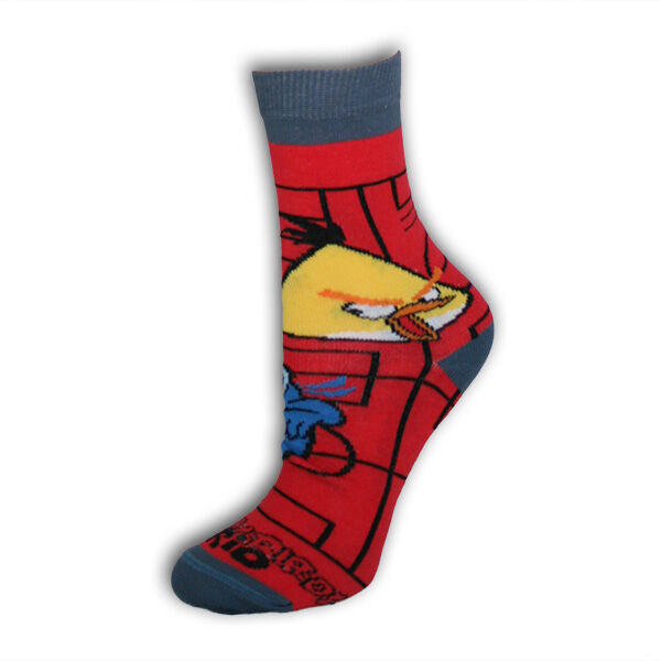 Kids cotton ankle socks - Angry Birds - 23-26 - red