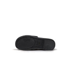 Black Fur-Lined Leather Loafers