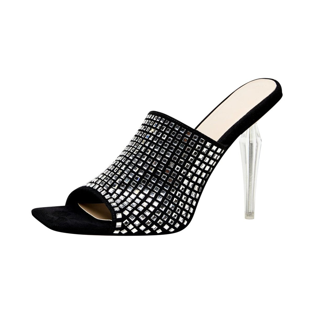 Disco Mirror Mosaic Stiletto Mules