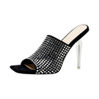 Disco Mirror Mosaic Stiletto Mules