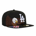 New Era Los Angeles Dodgers 59FIFTY Eagle Flag – svart keps