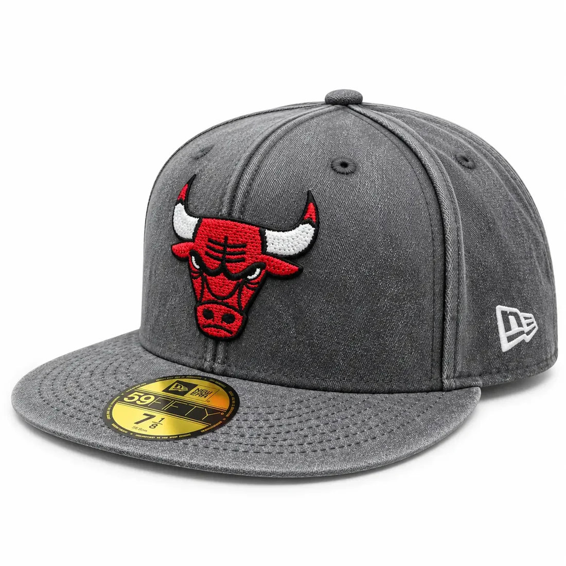 New Era 59FIFTY Chicago Bulls – grå med tvättad finish