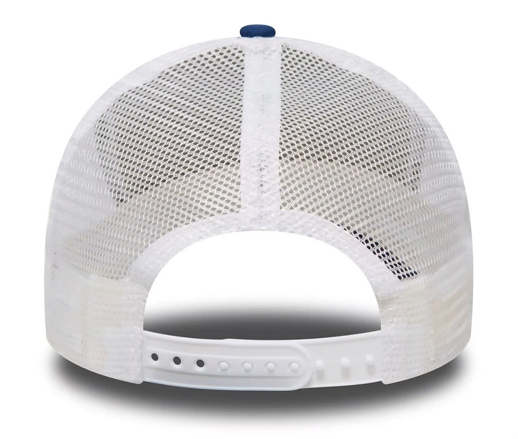 New Era LA Dodgers Clean Blue A-Frame Trucker – blå och vit