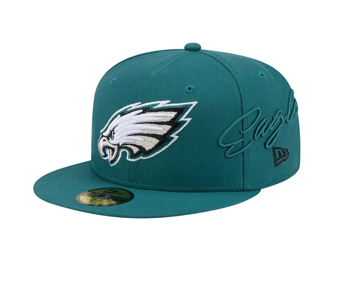 New Era 59FIFTY Philadelphia Eagles Midnight Script – aquagrön