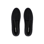 Houndstooth Knit Slip-On Flat Loafers – Round Toe Everyday Flats