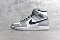 Air Jordan 1 Mid Smoke Grey grå vit svart herr