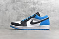 Air Jordan 1 Low University Blue blå svart vit herr