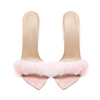 Lightweight Fluffy Pink Heels