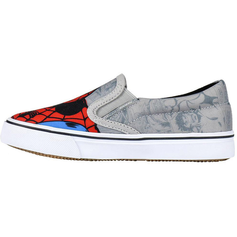Spiderman grey canvas shoes