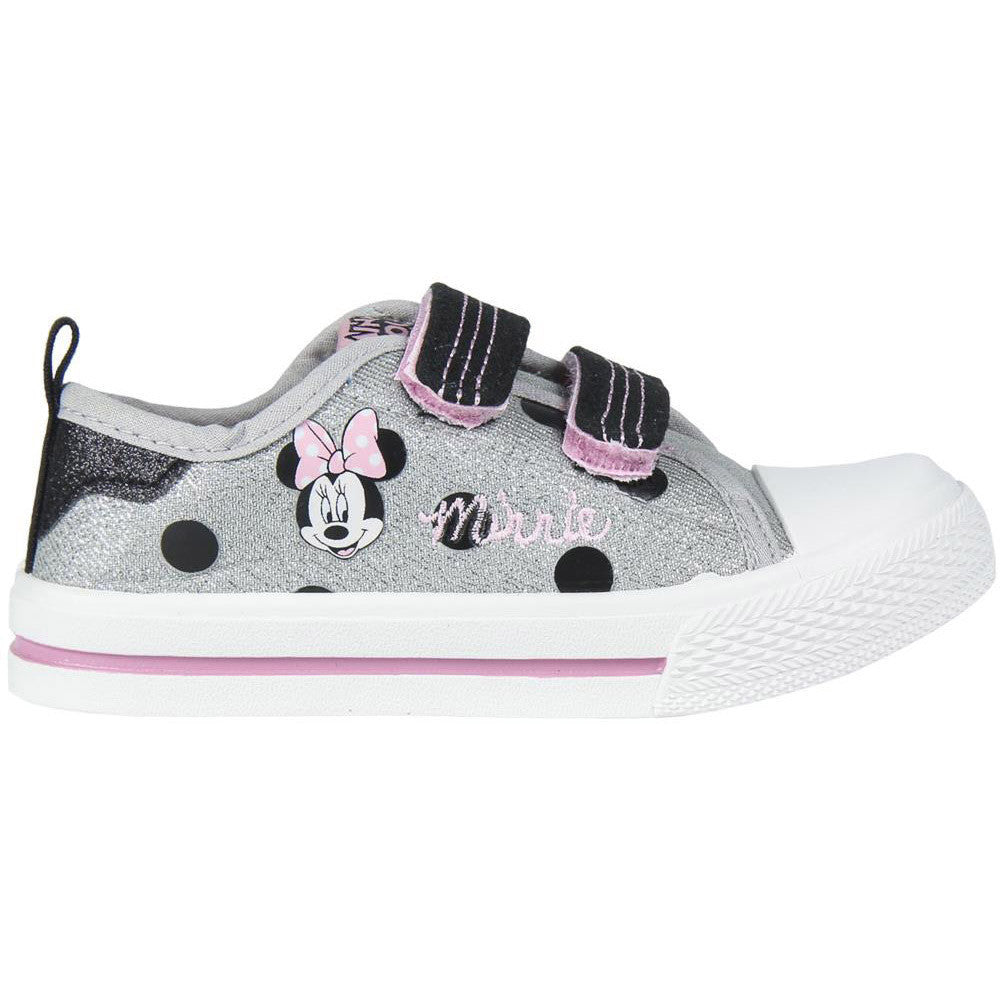 Minnie silver canvas shoes