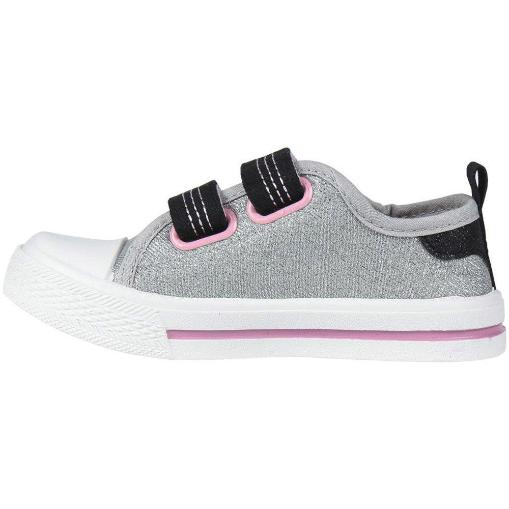 Minnie silver canvas shoes