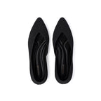 Pointed Toe Knit Ballet Flats – Low Heel Commuter Shoes