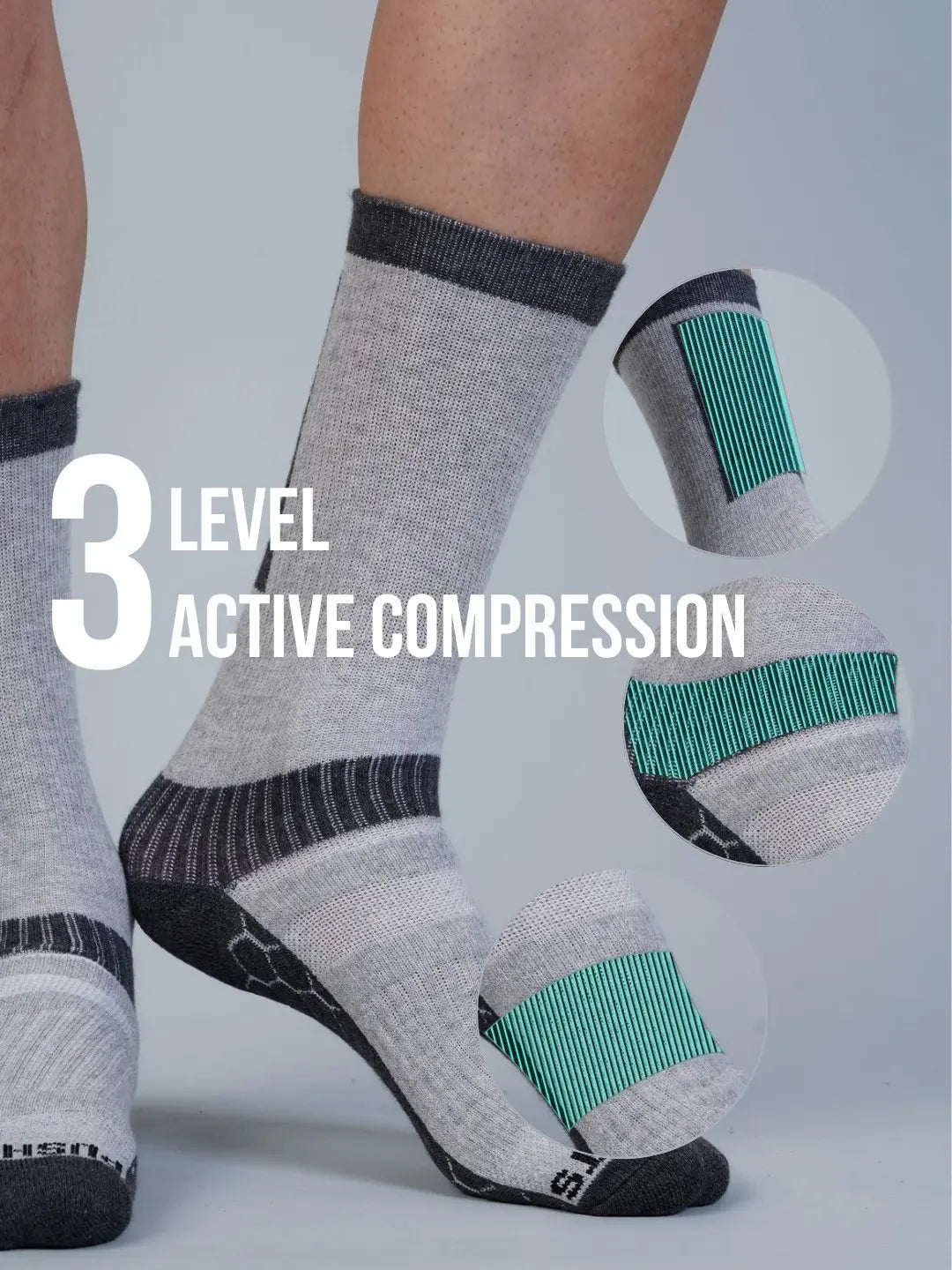 Breathable moisture-wicking sports socks with sweat bands top quality 1