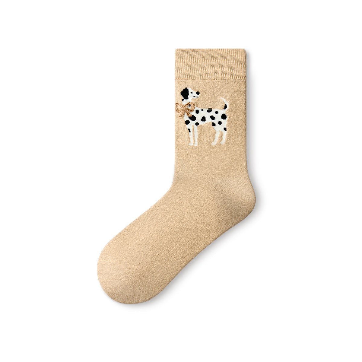 Spotted Dalmatian Wool Mid-Calf Socks – Women's 4-Pair Winter Set